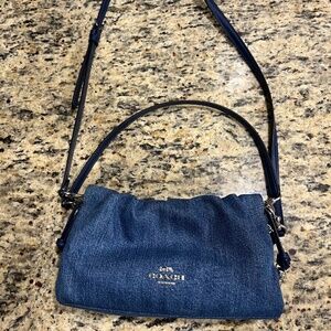 Coach mini denim bag